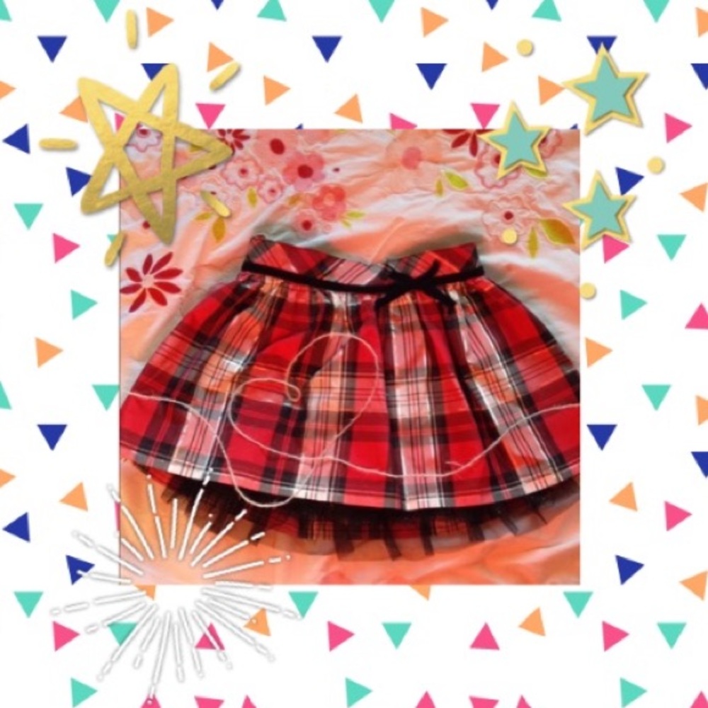 Plaid skirt with built In shorts, Sonoma.